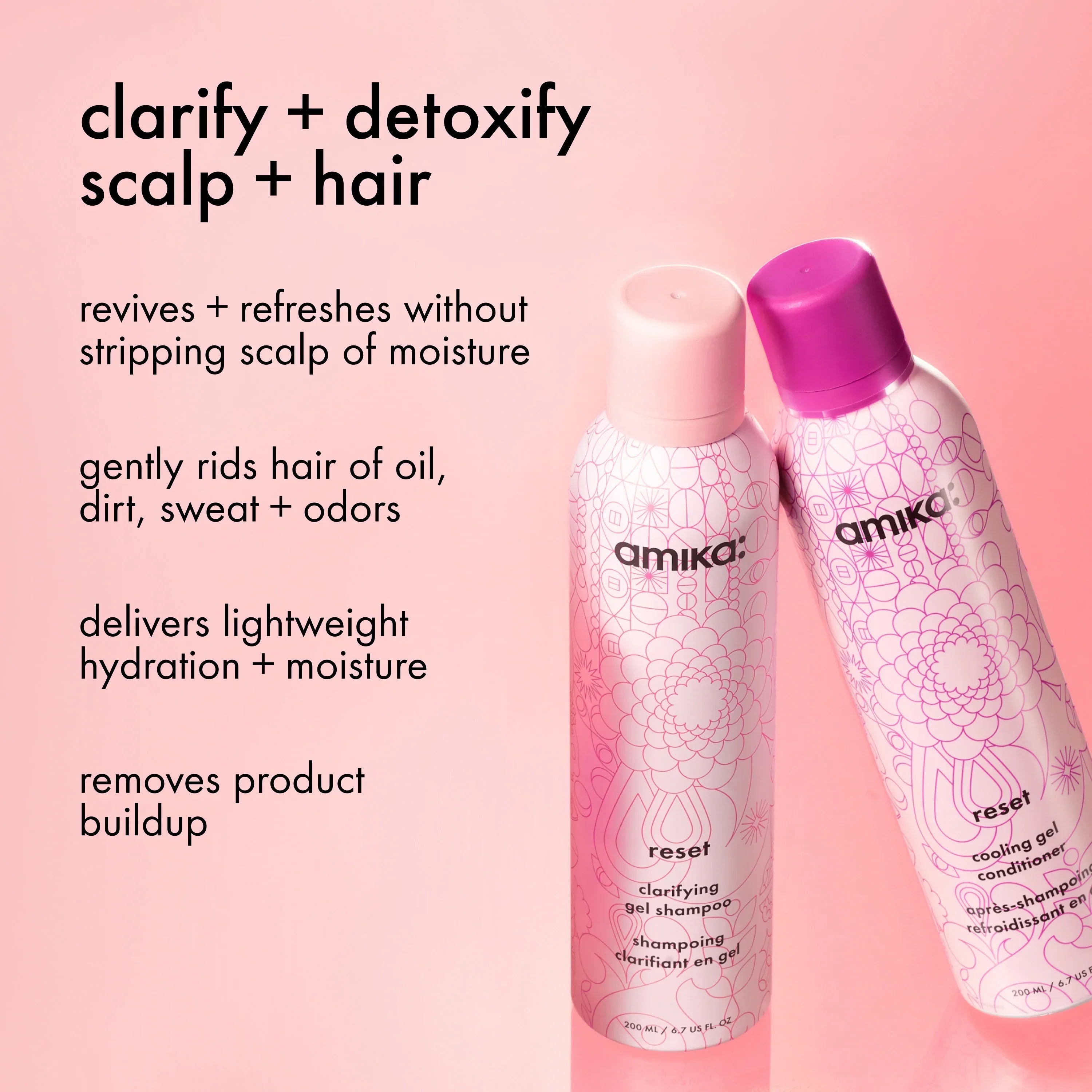 reset clarifying + cleansing gel shampoo - 6.7 oz / 200 ml