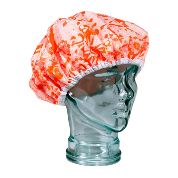shower cap pink signature print