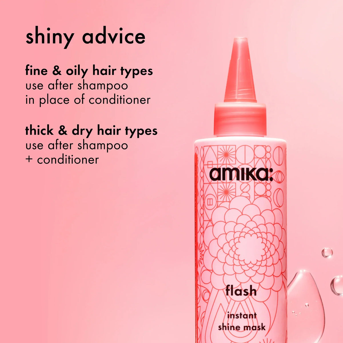 flash instant shine mask for shiny hair - 6.7 oz / 200 ml
