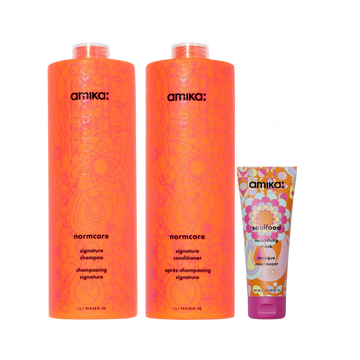 super-sized signature set normcore shampoo and conditioner + soulfood mask