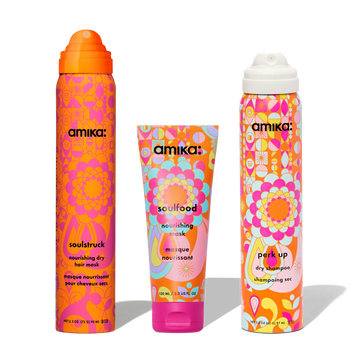 travel-sized soul-utions soulstruck, perk up dry shampoo + soulfood travel haircare set