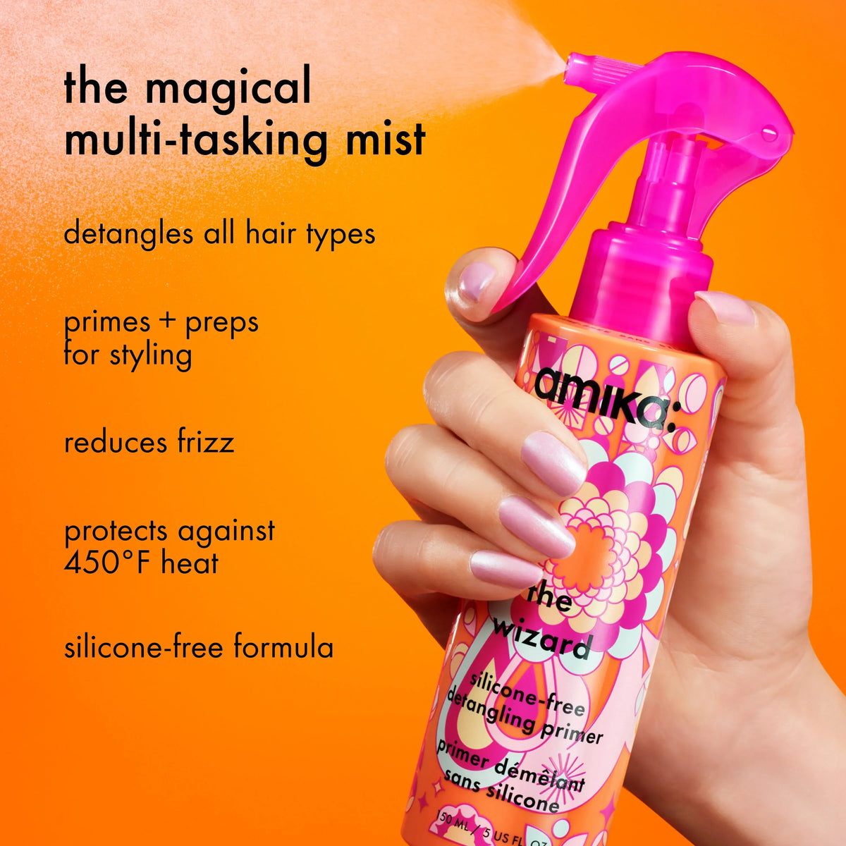the wizard silicone-free detangling hair primer (silicone-free) - 5 oz / 150 ml